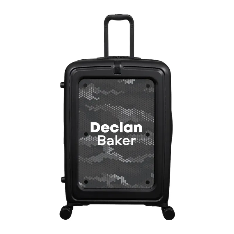 Modify - Suitcase with Personalised Panel (Hexagon Camo - Double Name)