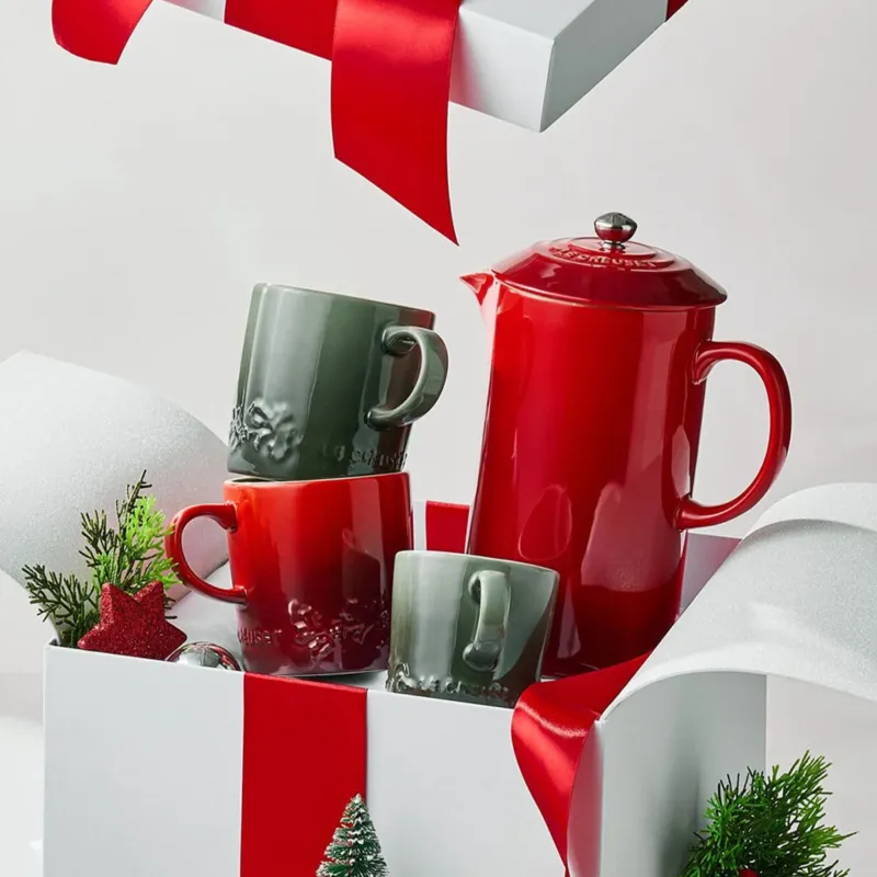 Taza cerámica tipo mug Holly ¡Edición Especial Navidad! Le Creuset