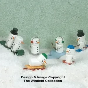 Miniature Snowmen/Penguins Pattern Set - The Winfield Collection
